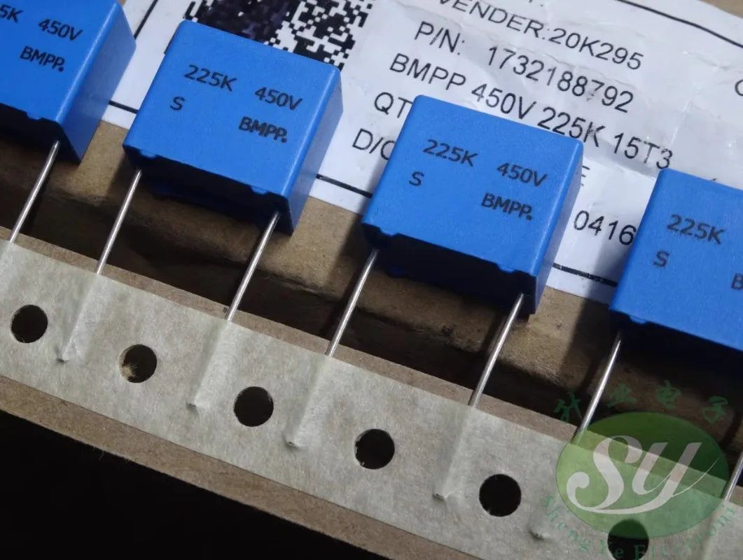 

10pcs/lot 2.2uf/450v 2u2 225 Brand New 15mm Film Capacitor