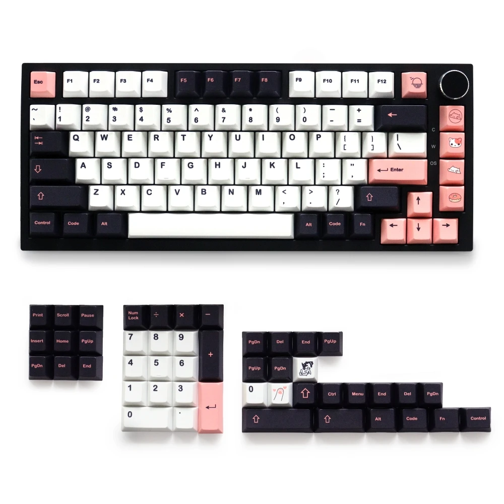 

GMK Olivia PBT Material 129 Key Five Side Dye-Sublimation Cherry Profile Keycaps for 61/87/104/108 Mx Switch Mechanical Keyboard
