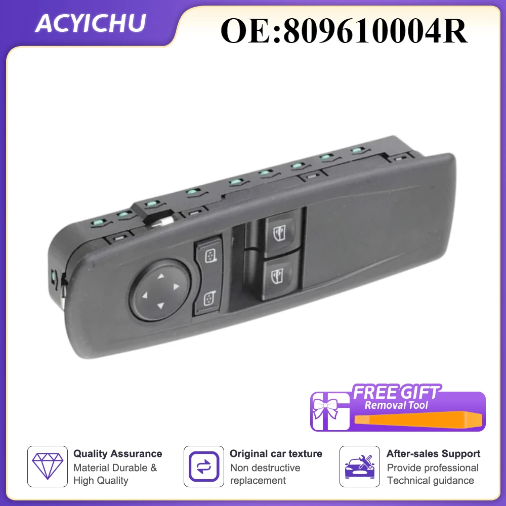 Car 809610004R Master Power Window Control Switch Button For Renault Megane III