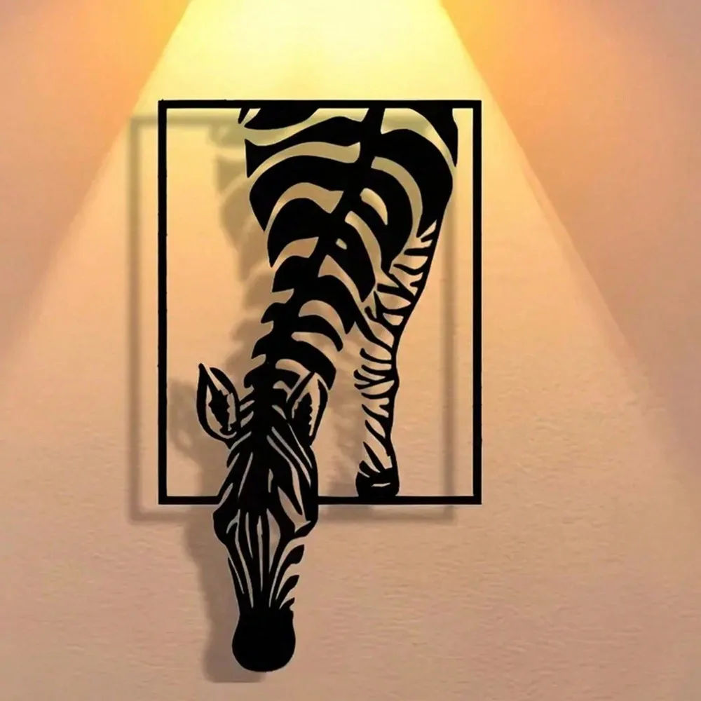 Farmhaus Stil Zebra Wanddekoration Aus Metall, Rustikales E…