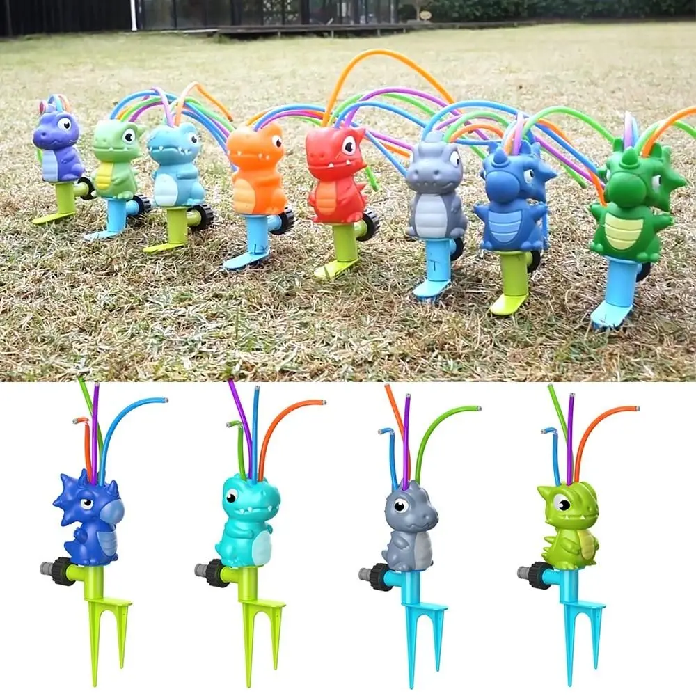 

ABS Dinosaur Sprinkler Durable Funny Sprinkler Cartoon Splash Sprinkler Garden Water Toys Summer Yard