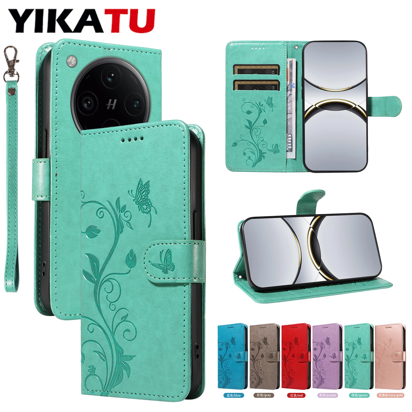 

Magnetic Wallet Leather Case For OPPO Reno 15 Pro 5G 11 12 13 14 F 10 Pro 8 T 4G 8 Lite 6 7 Z Multi-Functional Embossed Cover