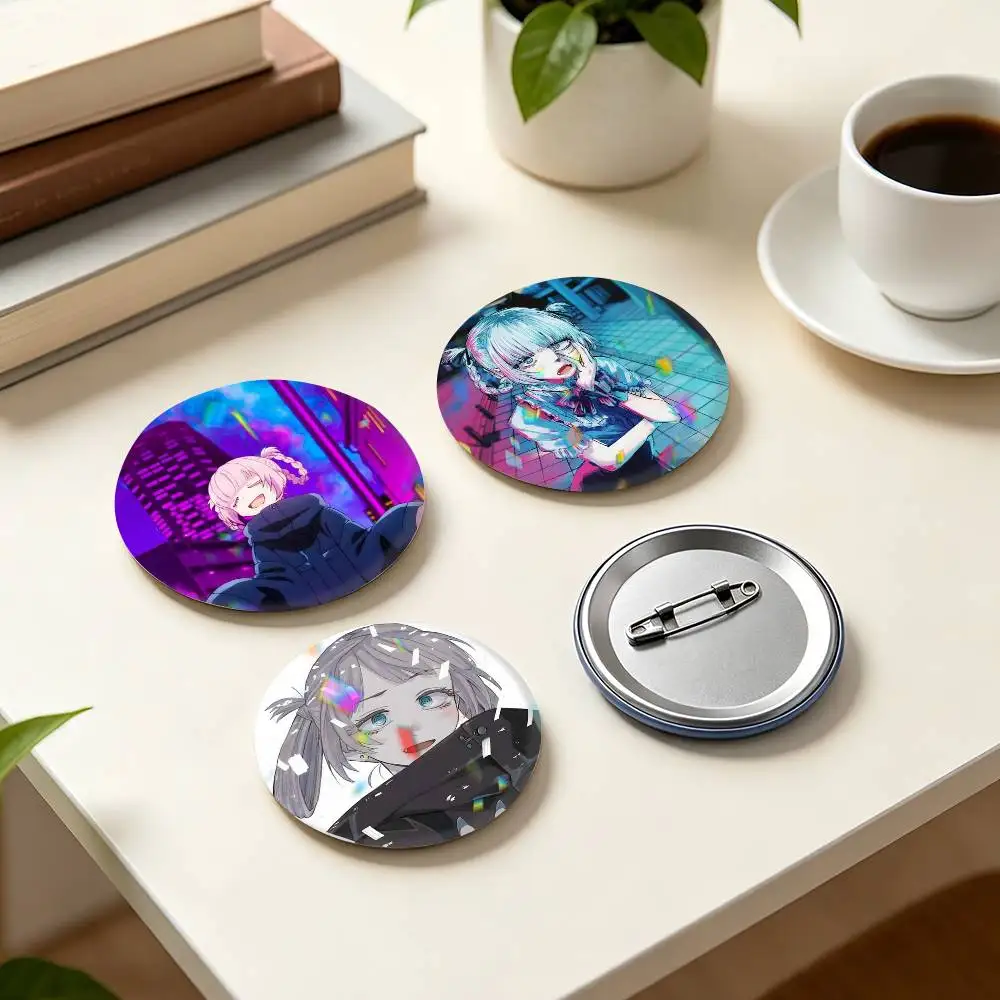 C-Call of the Night Anime N-Nazuna Nanakusa  25mm 32mm 44mm 58mm 75mm Brooches Badges Pins for Accessories Gift