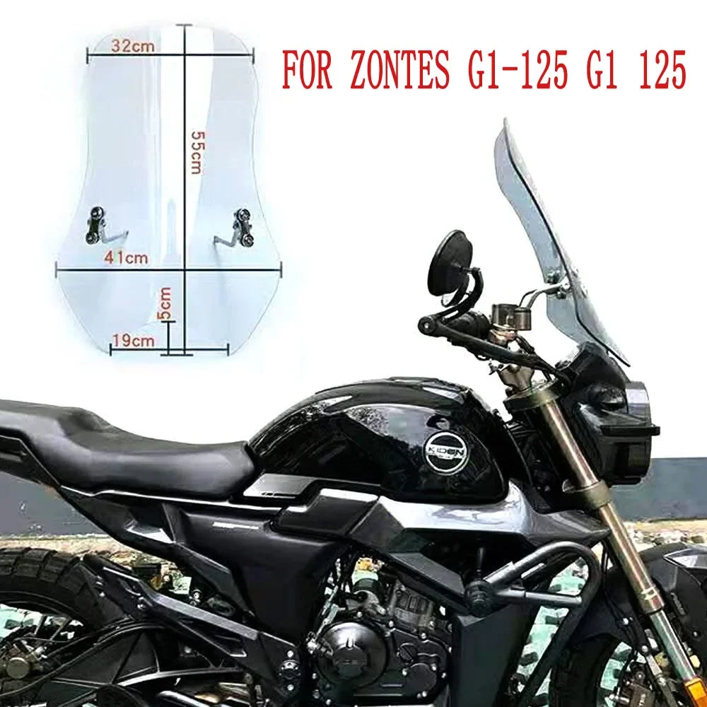 

Motorcycle Zontes G1-125 Windscreen Windshield Covers Screen Smoke Lens Motorbikes Deflector For Zontes G1-125 G1 125