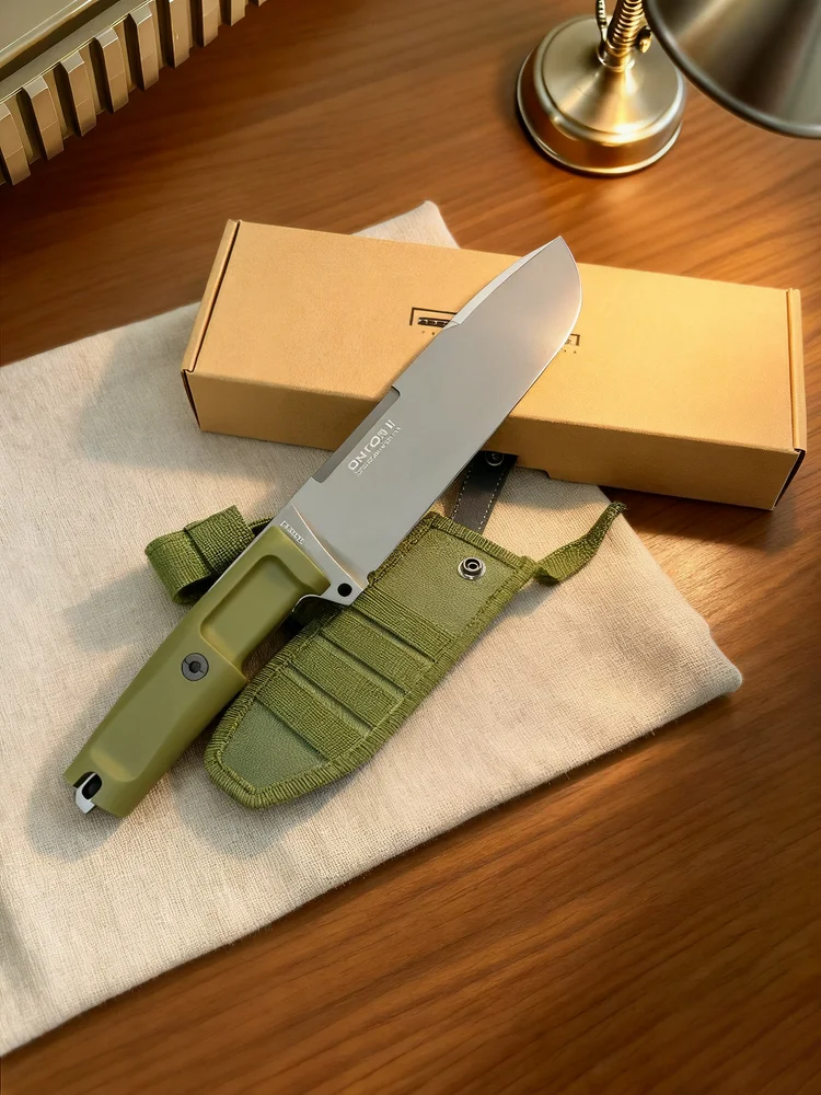 نسبة إضافية - سكين تخليص عوائق الغابة، سكين مستقيم تكتيكي، سكين أدوات التخييم وتسلق الجبال وصيد الأسماك #4