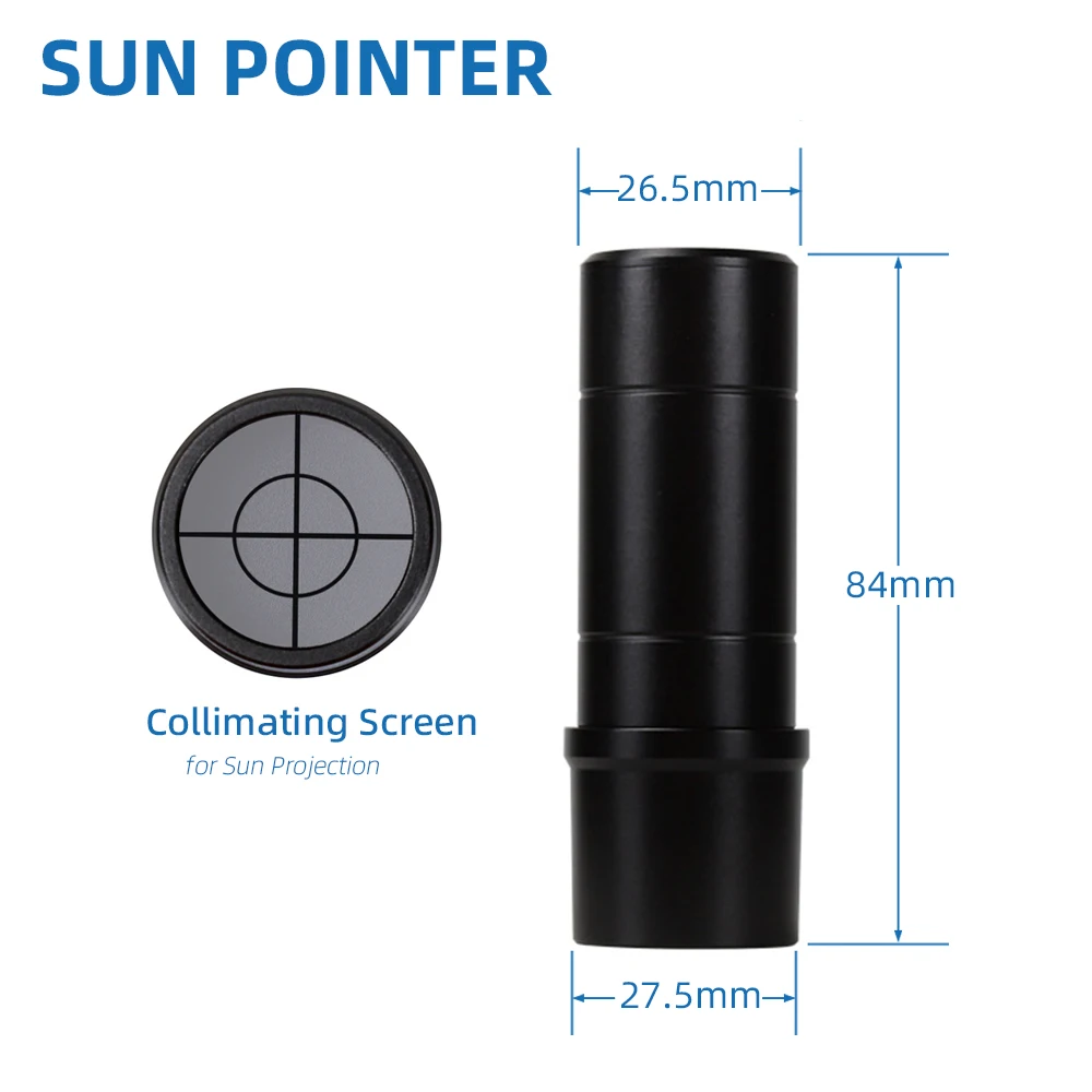 EYSDON Sun Pointer Finder Scope for Astronomical Telescope to View Sun Auxiliary Accessories