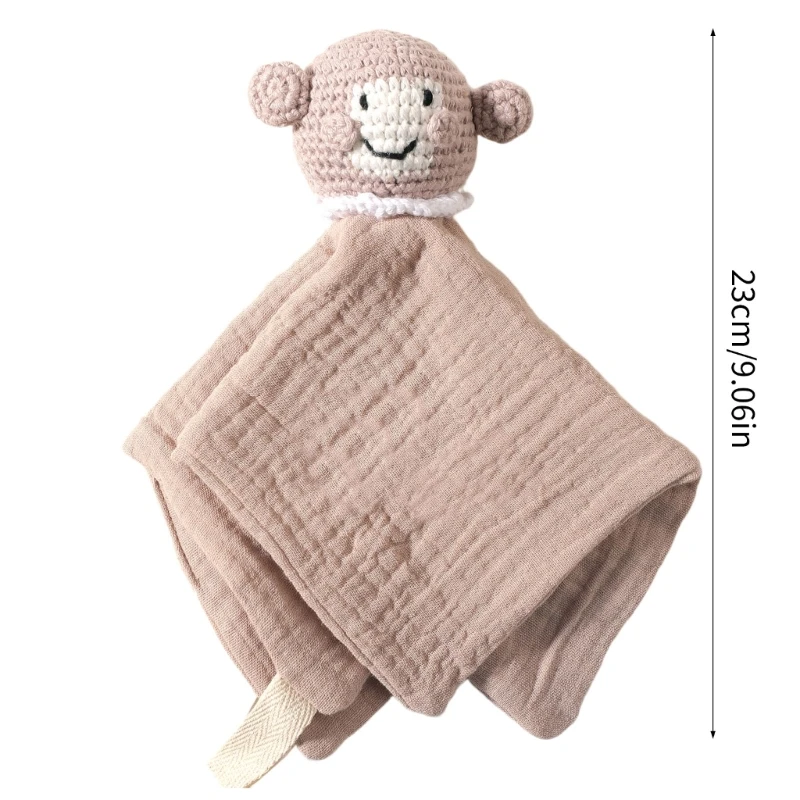  Multipurpose Baby Soothing Blanket Cotton Fabric Animal Design Emotional Assist