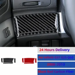 For Infiniti G37 10-13 G25 11-12 Q60 14-15 Car Carbon Fiber Both Side Speedometer Panel Sticker Dash Interior Tuning Accessories