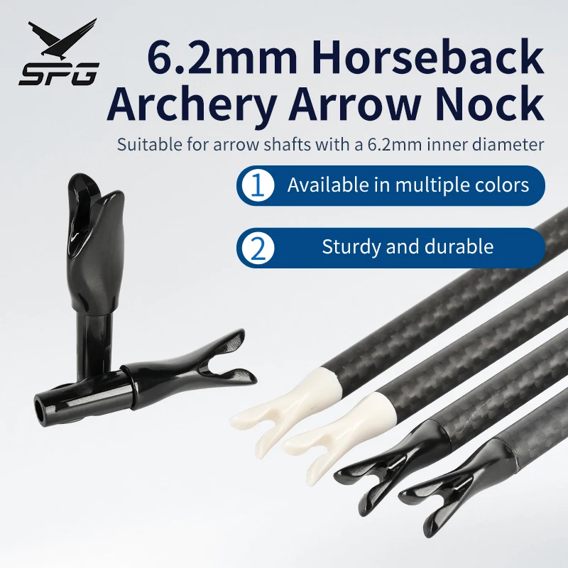 12PCS Archery Arrow Nocks for 6.2mm ID Arrow Shafts Sturdy Durable Multi-Color Archery Nocks with Wide Compatibility
