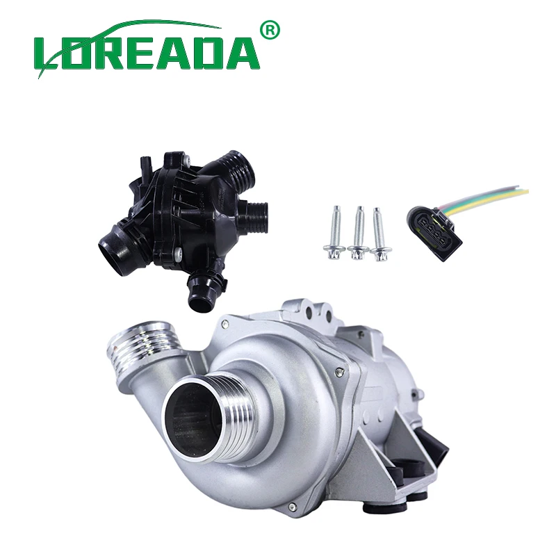 Electric Water Pump W/Thermostat & Bolt 11517586925 For BMW E60 E61 E81 E87 E90 E91 X3 X5 Z4 325i 330i 525i 530i 630i 730i 325xi