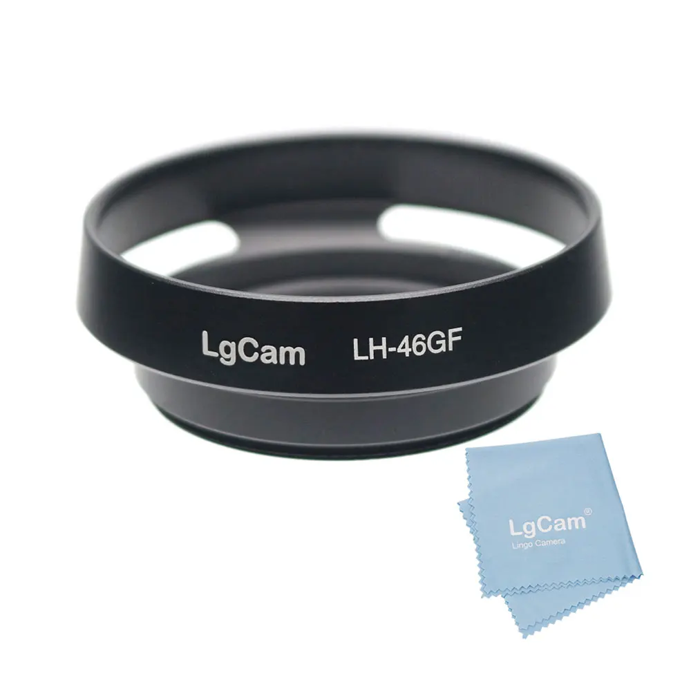LH-46GF Lens Hood Metal for M43 14mm f/2.5 20mm f/1.7 G Pancake Lens 46mm Thread