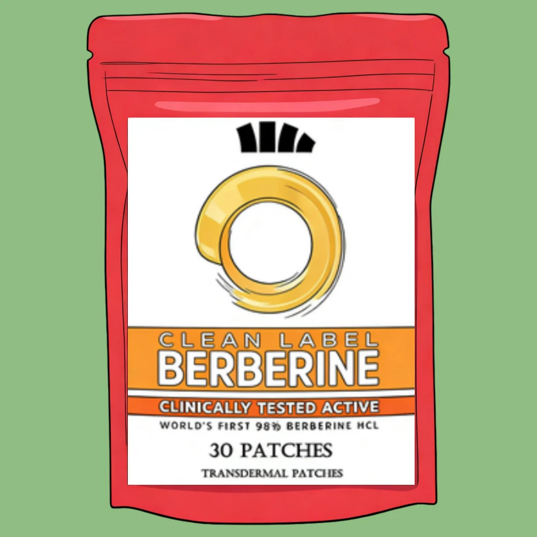 Berberine Transdermal Patches Healthy Immune System Metabolic & Cholesterol Support -30 Patches