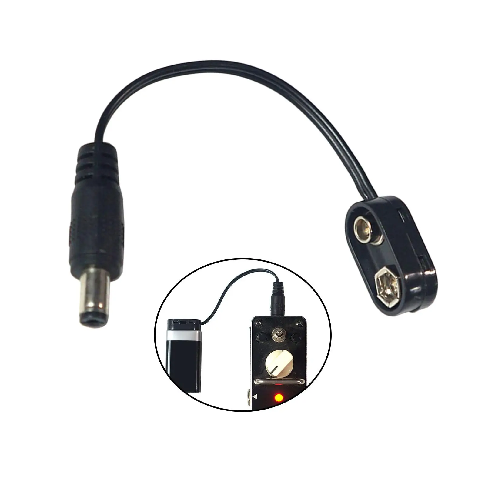 9V Power Supply for Electric Guitar Pedals, Electric Guitar Pedal ,  Cable Battery Male Connector Effect Pedal Parts