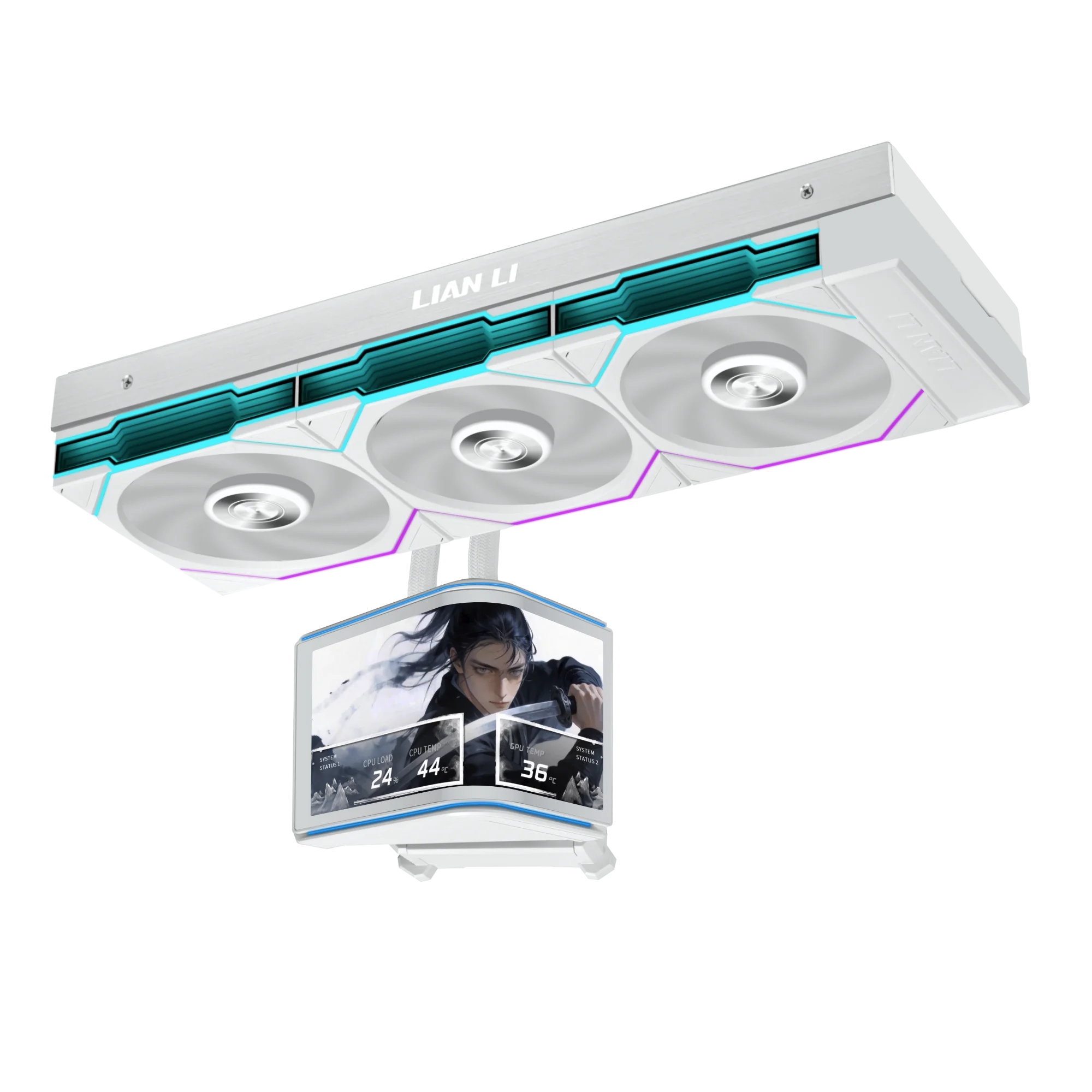 LIAN LI Hydroshift II OLED Curved Liquid CPU Cooler 360mm AIO 6.67