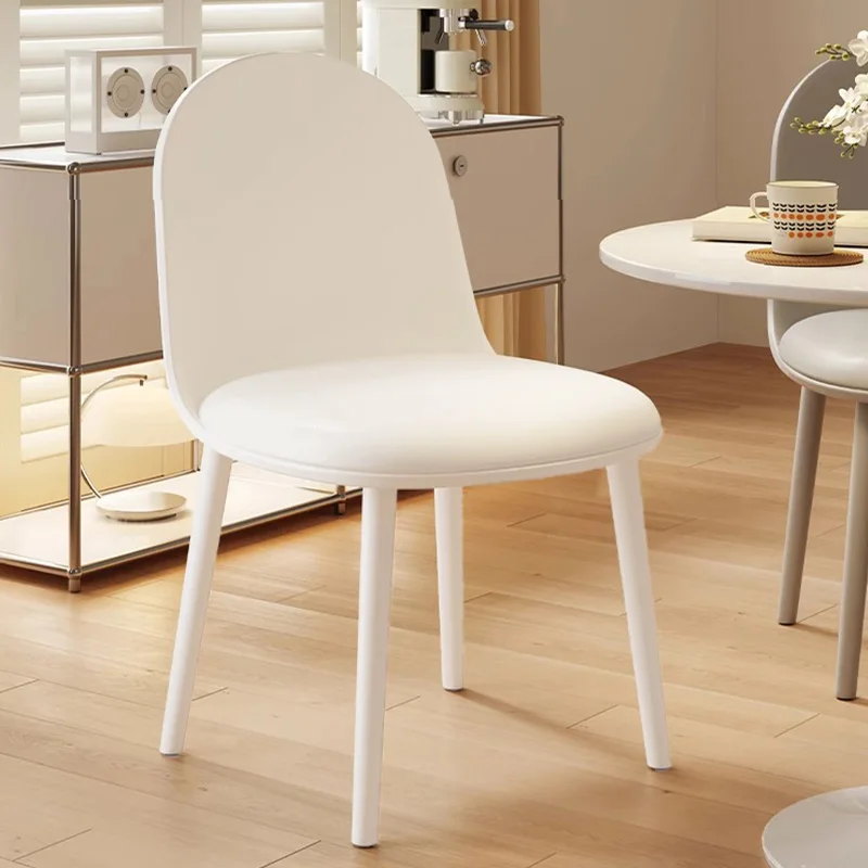 

Minimalist Dining Chair Durable Plastic Frame Table Chair for Kitchen Living Room Modern Cafe Restaurant Chair with Soft Cushion