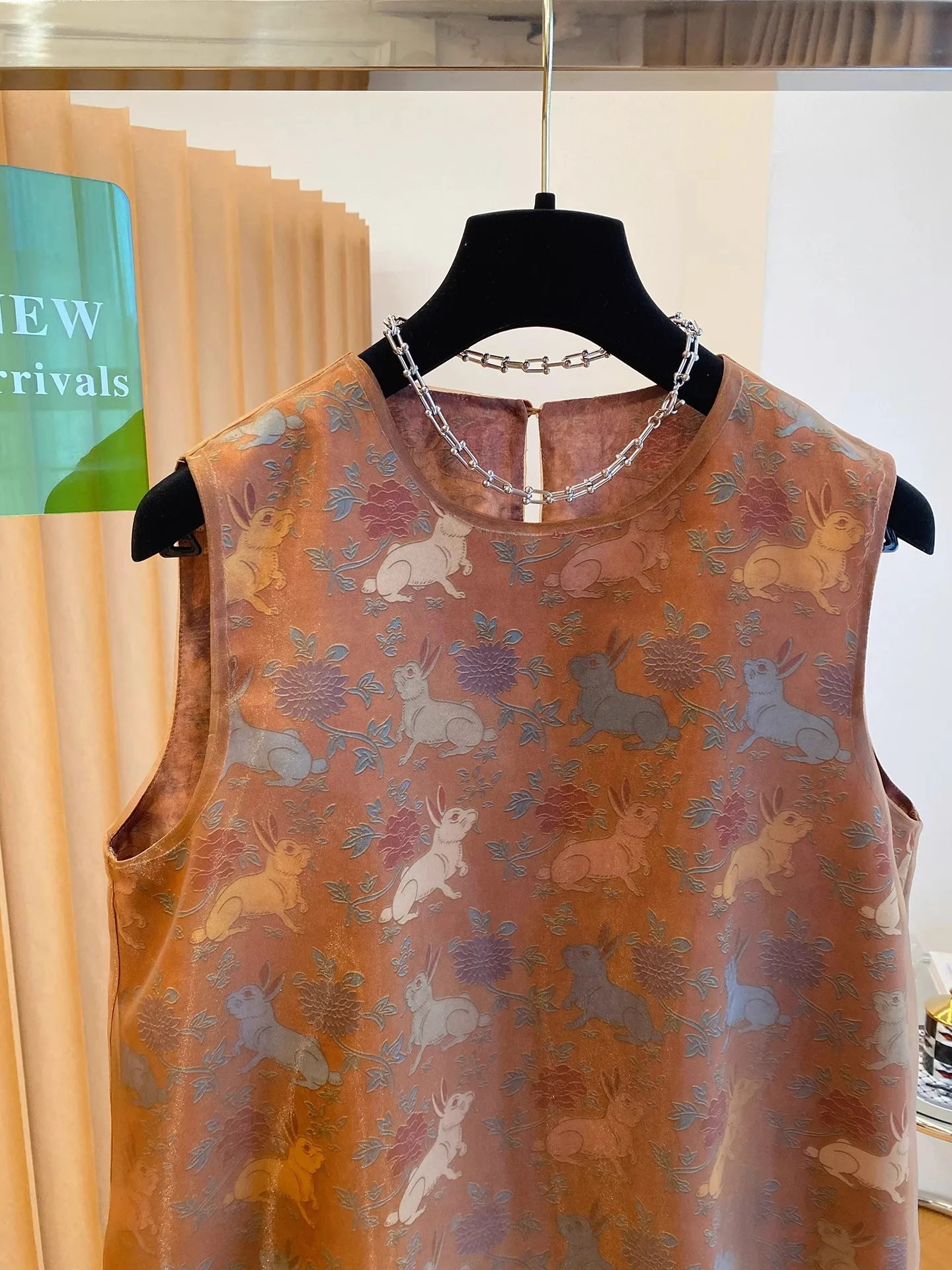 꽃 프린트 쉬폰 조끼 여성 레트로 중국 빈티지 민족 스타일 민소매 탑 오버 사이즈