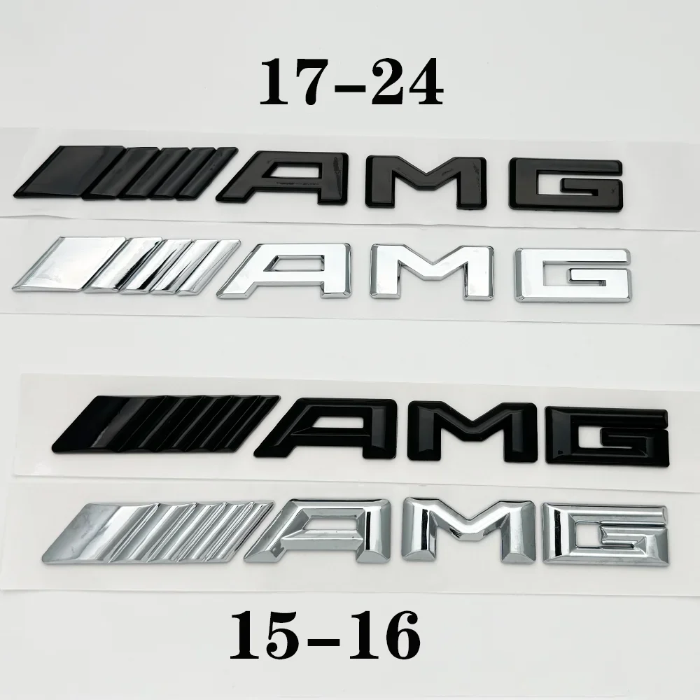 

1pcs 3D Car For Mercedes BenzRear Trunk emblem Decal Letters Sticker AMG A B C E G CLA W211 W203 W204 W210 W124 accessories