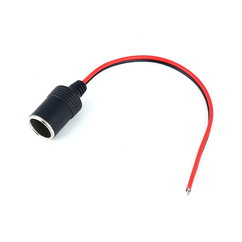 

New 12V 24V 10A Power Cigarette Connector Plug Female Socket Car Charger Cable Extension Adapter Fit Auto Truck Vehicle