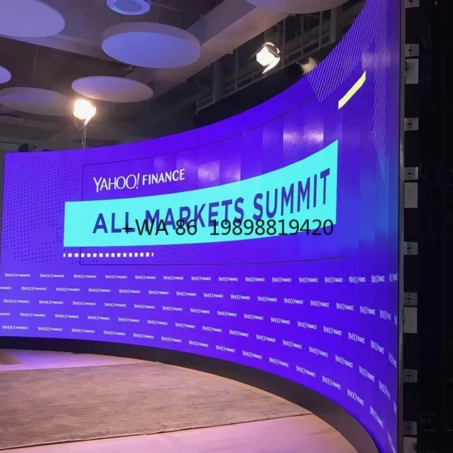 High Quality  LED Flexible Screen with Cabinet for Exhibition Hall Welcome Displays  Supplier