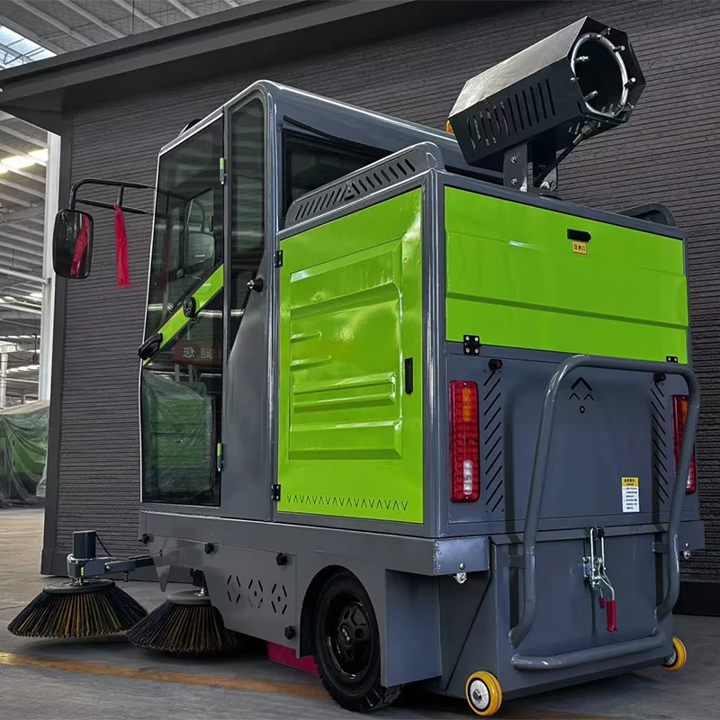Electric New Ride-On Self-Propelled Heavy-Duty Road Sweeper for Logistics Park Maintenance Crews Battery-powered Sweeper Custom