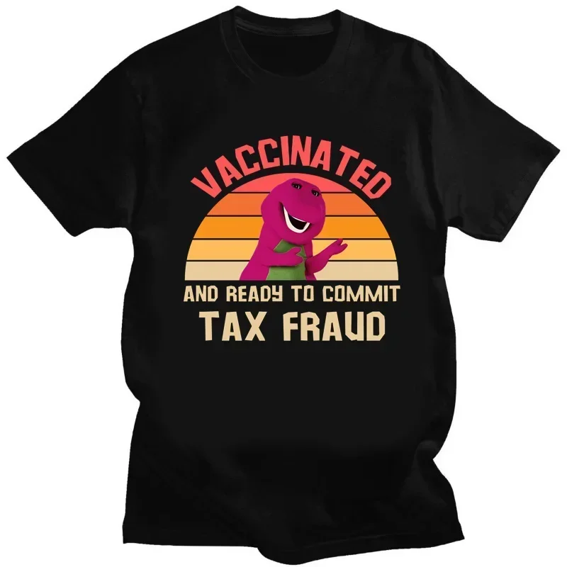 Men Clothing Commit Tax Fraud Summer Short Sleeve Tops Harajuku Kawaii Clothing Kawaii Anime Shirt Ropa Hombre Camisetas