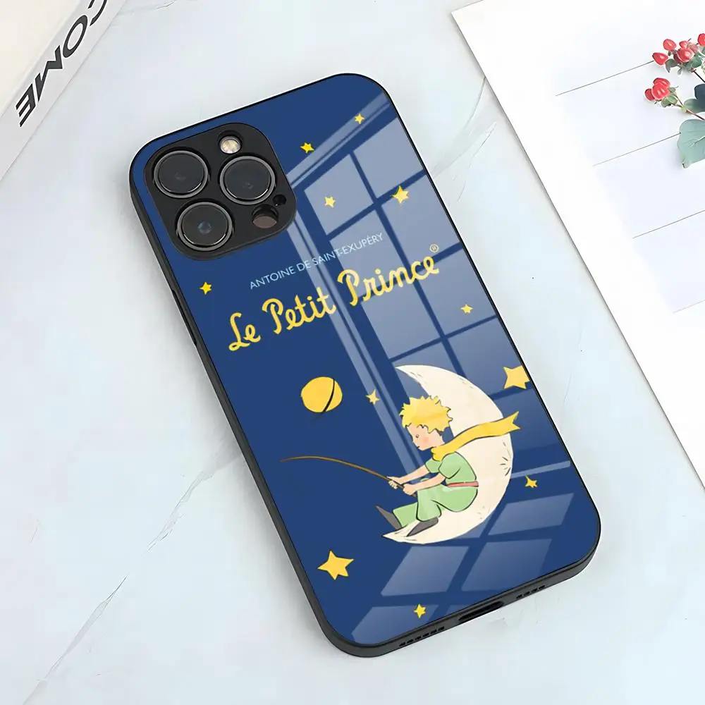 The Little Prince Cartoon Phone Case For IPhone 16 15 14 Pro 11 13 12 Mini XS XR Max 6 8 7 Plus SE Glass Luxury Cove