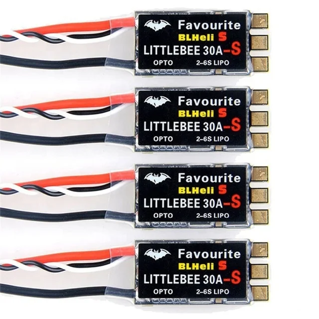 2PCS Little Bee BLHeli_S SPRING 2-6S 20A 30A ESC DSHOT ESC Speed Controller For QAV-X FPV Drone Quadcopter