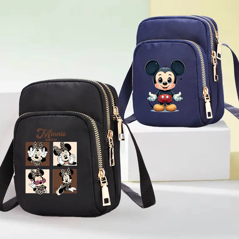 

Cartoon Disney Mickey Minnie Mouse Women's Bag New Causal Crossbody Bags Shopping Bags Nylon Tote Bags Women's Travel Handbag