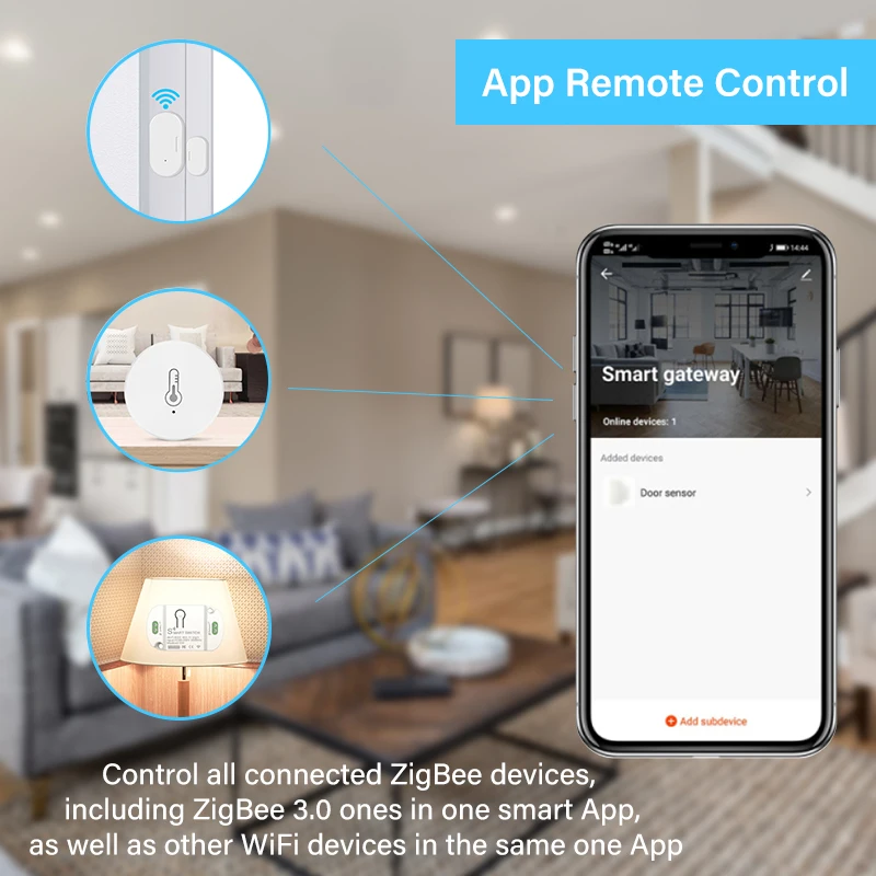 Hub de enlace inteligente Zigbee 3,0, temporizador de casa inteligente, Control remoto, funciona con Tuya, Alexa y Google Home