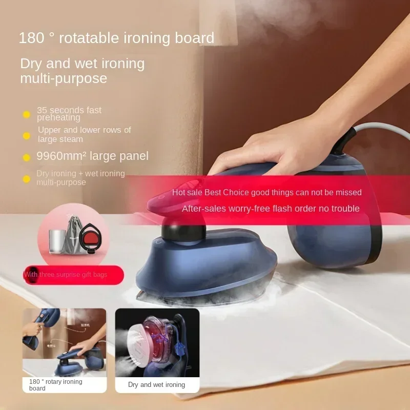 Mini Household Handheld Flat Electric Steam Iron Portable Garment Ironing Appliance for Daily Clothing Care