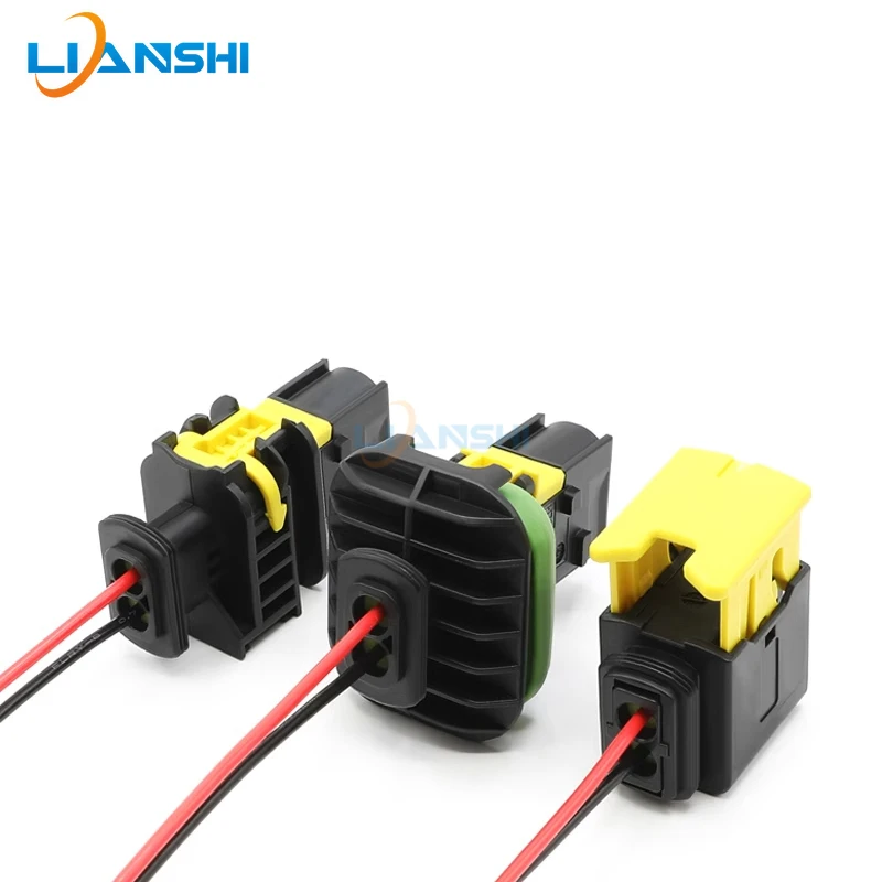 2-hole new energy car connector harness plug 1-1418483-1 Waterproof car connector plug 1-1703839-1 1-1703841-1