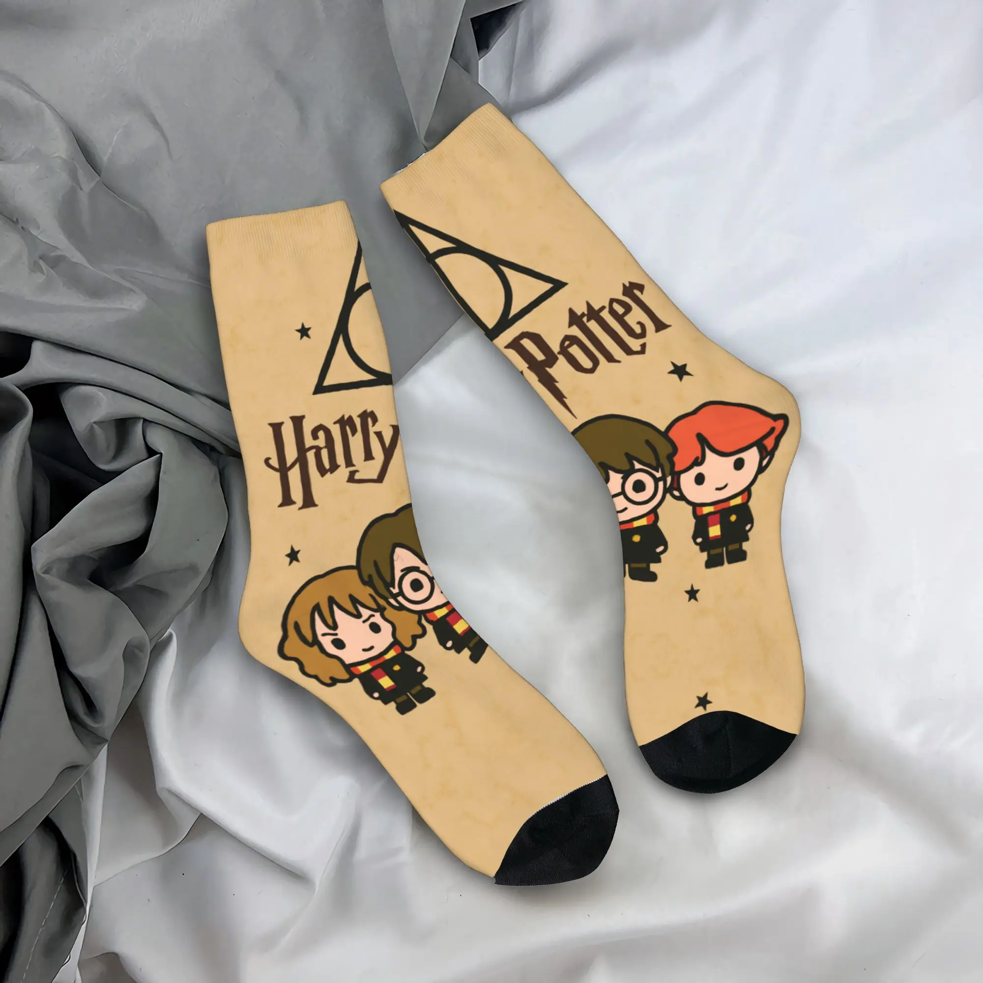 H-Harry P-Potter Stockings Couple  Socks Warm Soft Gothic Socks Winter Outdoor Non Slip Pattern Socks Birthday Gift