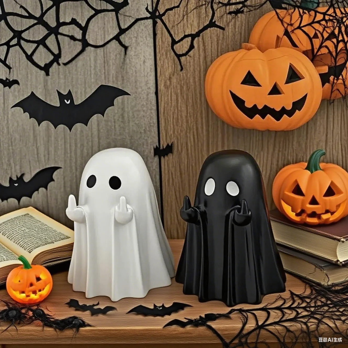 

2PCS Halloween Cute Ghost Decorations Stunning Ghosts Creative Home Decorations Suitable for Home Office Parties