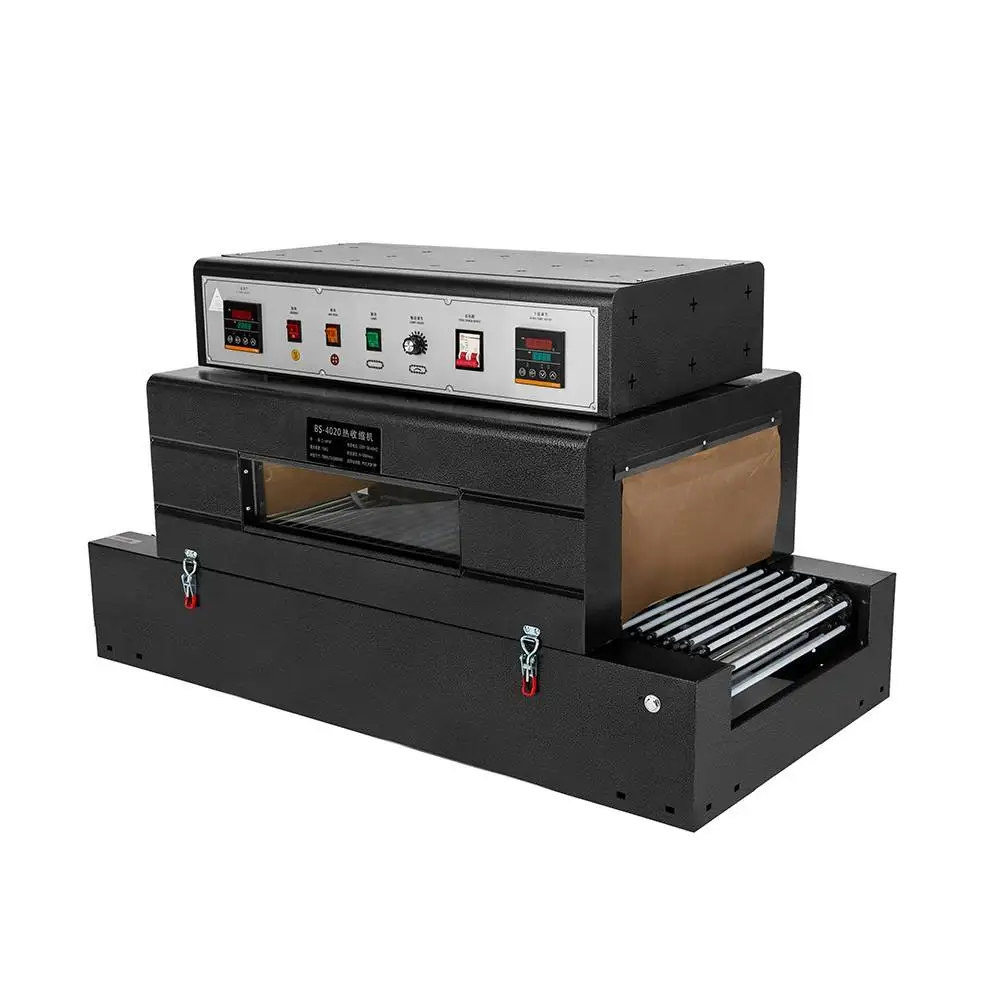 

Цепная термоусадочная машина 4020 с двойным нагревом и большим электрическим блоком управления для упаковки пленками ПВХ, ПП, ПОФ