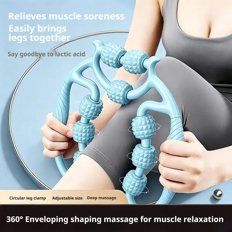 360° Adjustable Leg Massager Roller Deep Tissue Muscle Relief All-Round Calf & Thigh Relaxer Fitness Recovery Tool