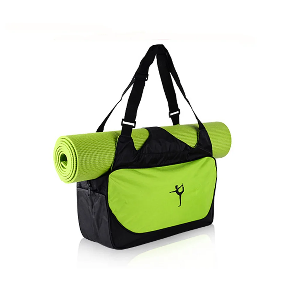 Portable Waterproof Yoga Shoulder Bag Removable Strap Large Capacity Travel Luggage Handbag Suitable for Gym Sports Hiking