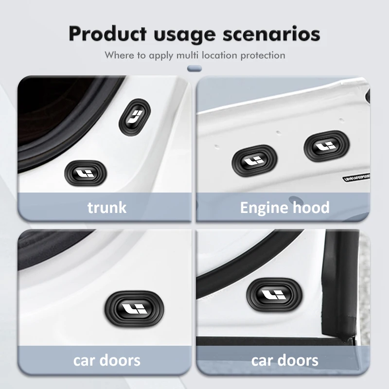 8pcs Car Door Shock Absorber Damping Crash Pad Sticker For Leading Ideal Li Auto Lixiang One L7 L8 L9 2023