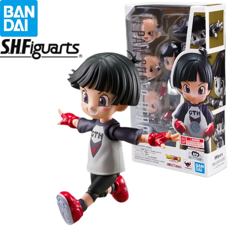 In Stock Bandai S.H.Figuarts Dragon Ball Pan Super Hero Action Figure SHF Anime Model Figurals Brinquedos Toys