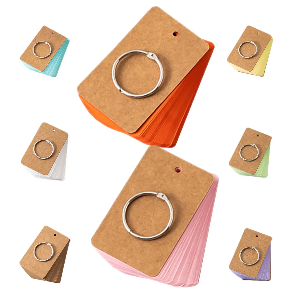 Schede di studio Mini Flashcard Divisori indice Quaderni a spirale Blocco note di carta Blocco note foderato tascabile portatile per studenti