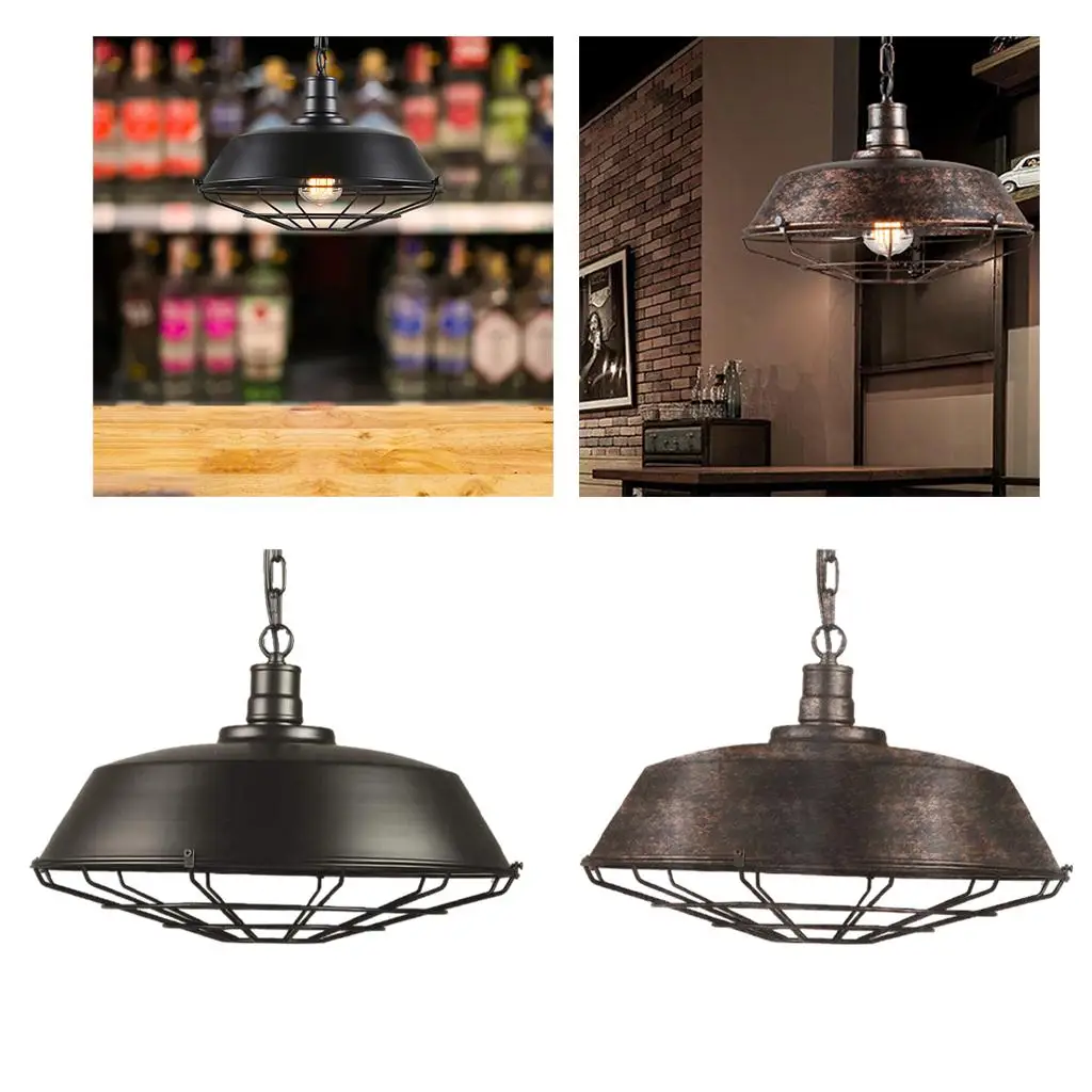 

Vintage Style Pendant Light Industrial Chandelier Iron Fixture for Living Hallway Bedroom Hanging Decor