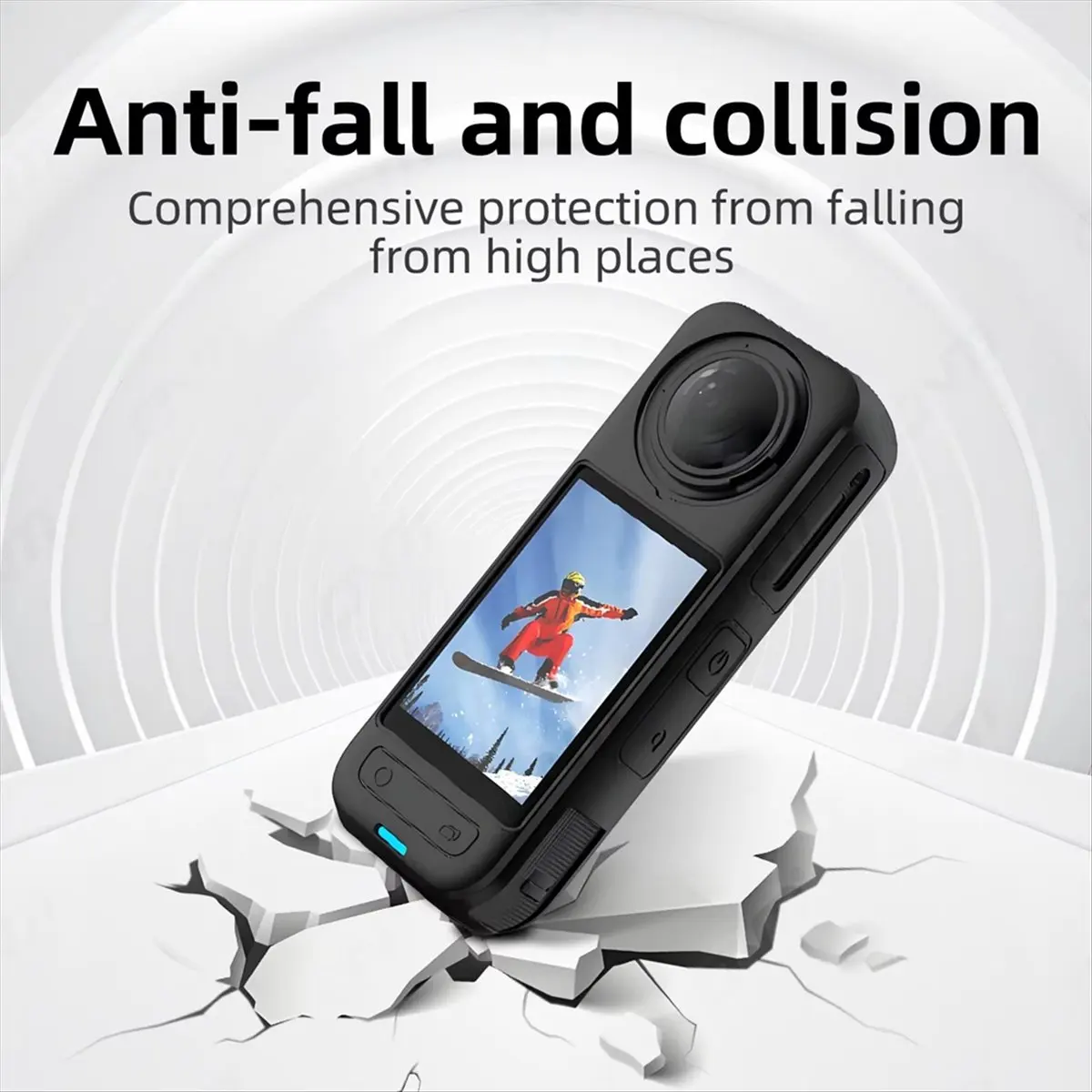 

Для X5 Панорамная экшн-камера Защитный чехол Силиконовый противоударный защитный чехол для X5 [Дневник жизни]