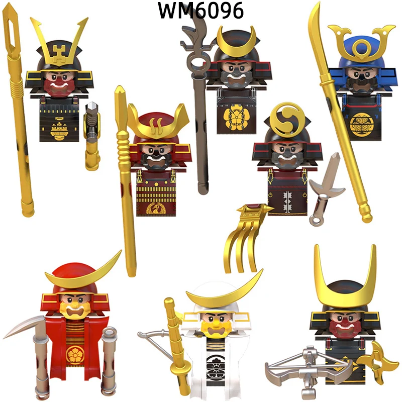 The Medieval Japanese Samurai Model Blocks MOC Bricks Set Gifts Toys For Children WM6096