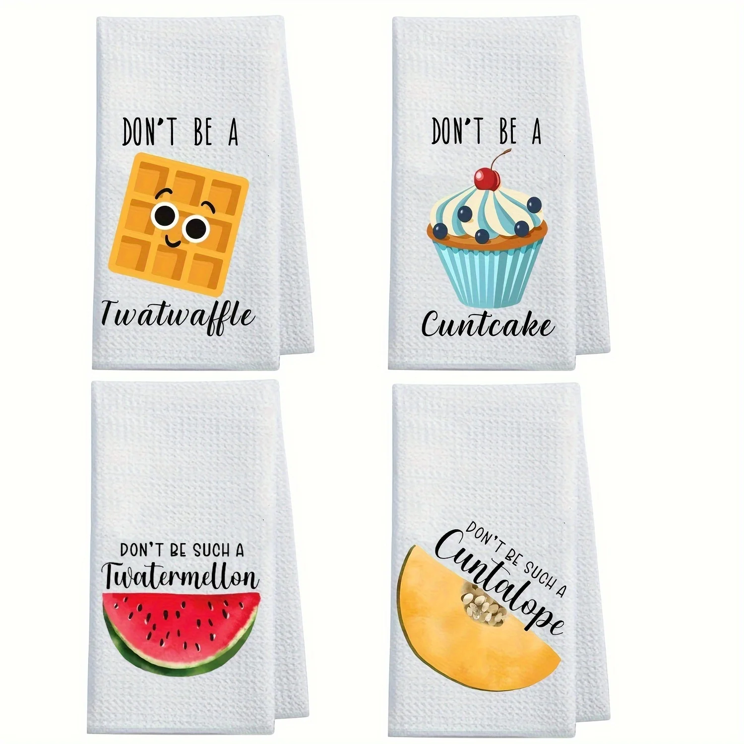 4 pcs Funny Kitchen Towels,  Funny Kitchen Golf Towels,Super Absorbent Towels, Kitchen Decor, Golf Wedding Gifts