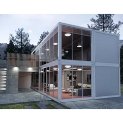 Factory Contemporary Modern Metal Structural Prefab Houses 3 Bedrooms Luxury Modern Cabin Portable House Modular House