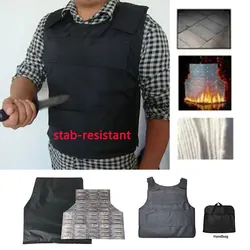 High Manganese Steel Hard Anti-stab Vest Outdoor Body Security Cut Proof Armor Tactic Stab-resistant Vest Defence Thorn Clothes