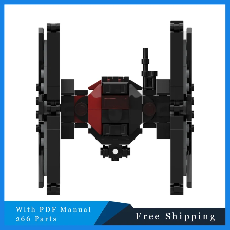 Bloc de construction modulaire, série de guerre MOC, technologie de vaisseau spatial de Combat, modèle d'assemblage créatif, jouet pour enfants, cadeau de Festival, 266 pièces