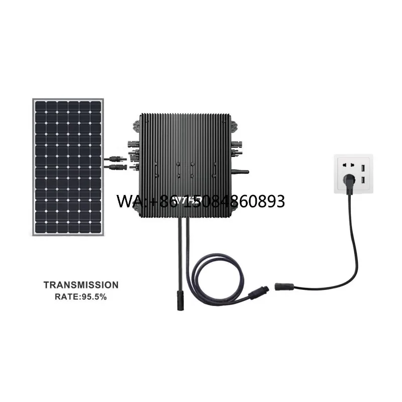 

Balcony solar power generation 400W 600W Mppt Micro Solar Inverter 220V Single Phase Wholesale Grey Colour Balcony Use