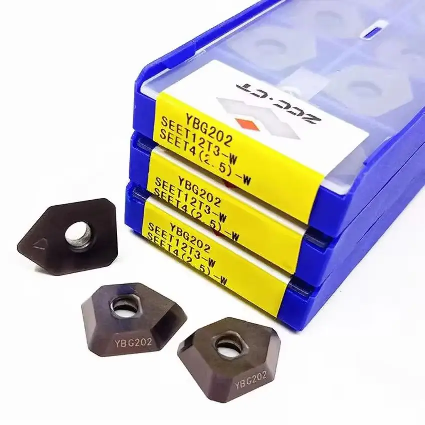 

SEET12T3-W YBD152/SEET12T3-W YBG202/SEET12T3-W YBG205/SEET12T3-W YBM251 SEET12T3-W ZCC.CT Твердосплавные токарные пластины с ЧПУ