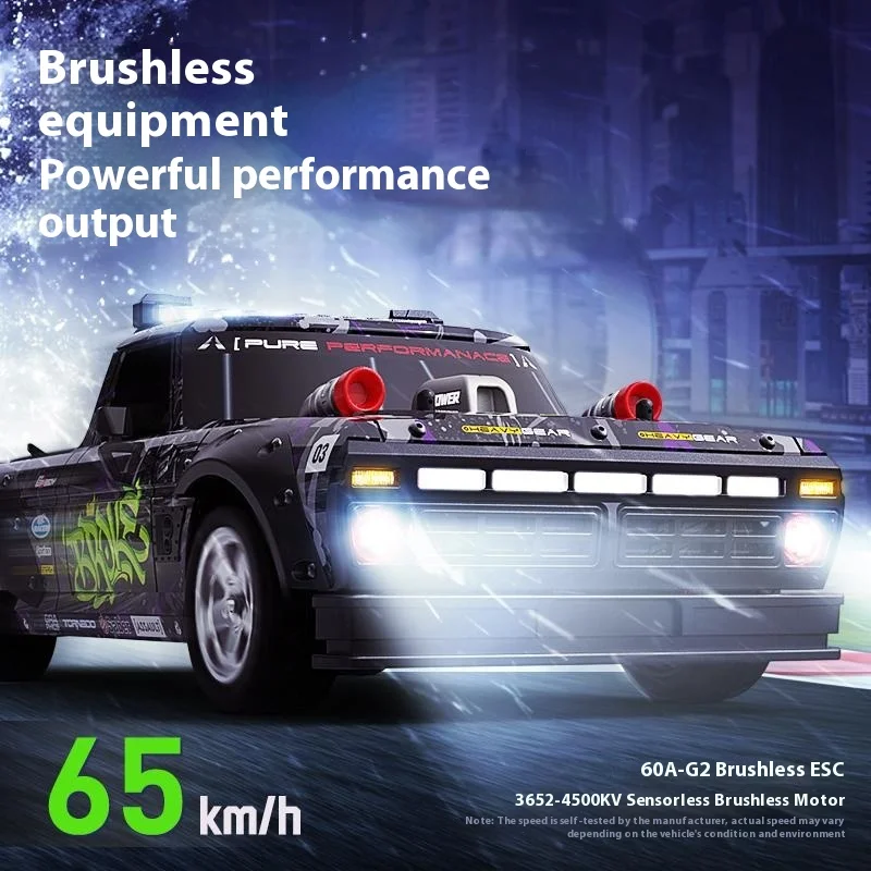 

Pinecone SG1006 1:10 Scale RC Flat Car 4WD ESC Brushless Motor Professional Racing Drift Car LED Light Hoonitruck 1/10ar F150