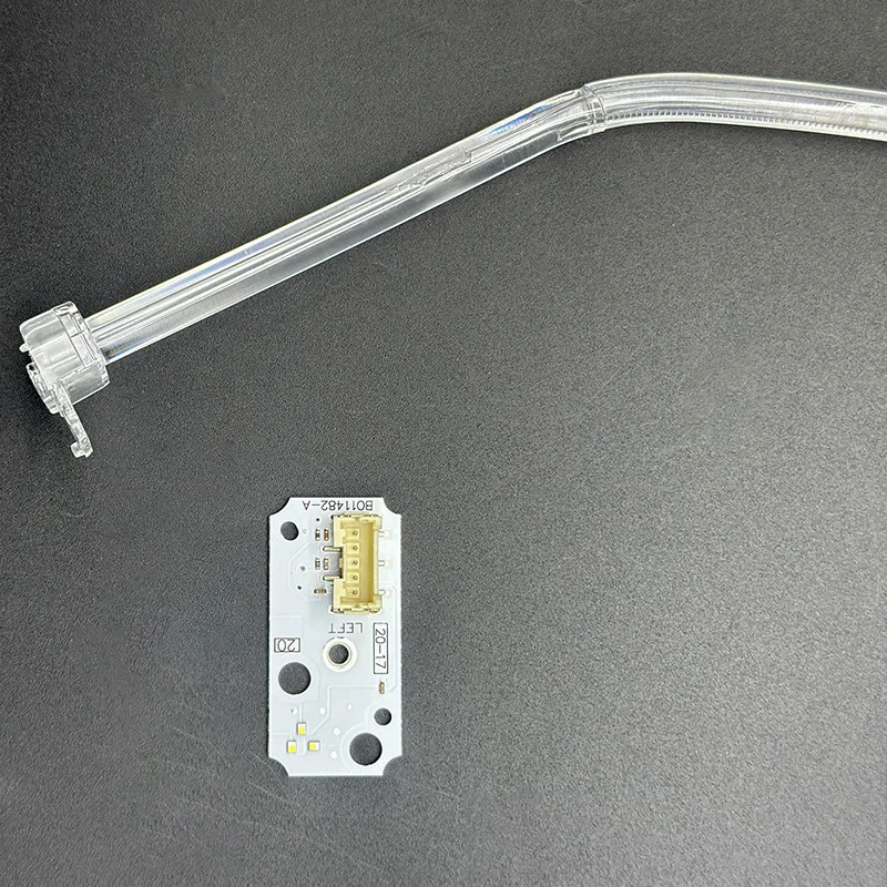 Car DRL CHIP Light Guide Strip Angel Eye Light Guide Tube Ballast Chip Module Parts White Light For Audi A3 2017-2020 LOW